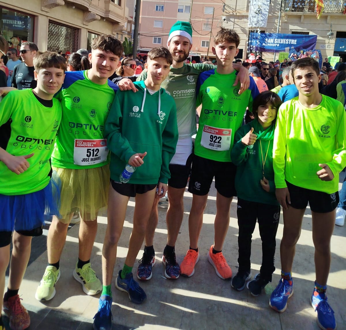 Atletas eldenses en la San Silvestre Monovera