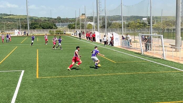 Un momento del partido