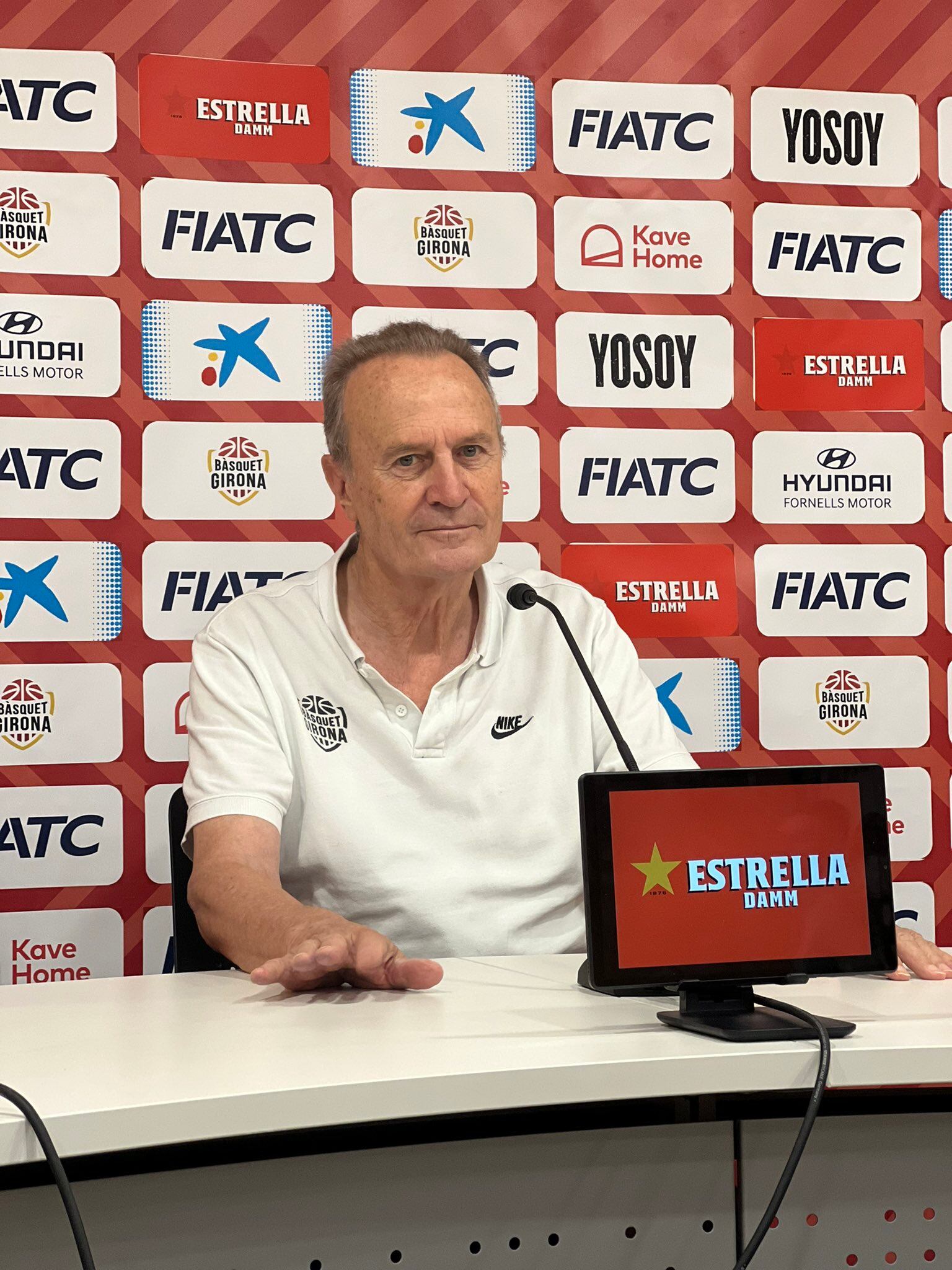 Aíto García, a la roda de premsa prèvia a l&#039;inici de l&#039;ACB.