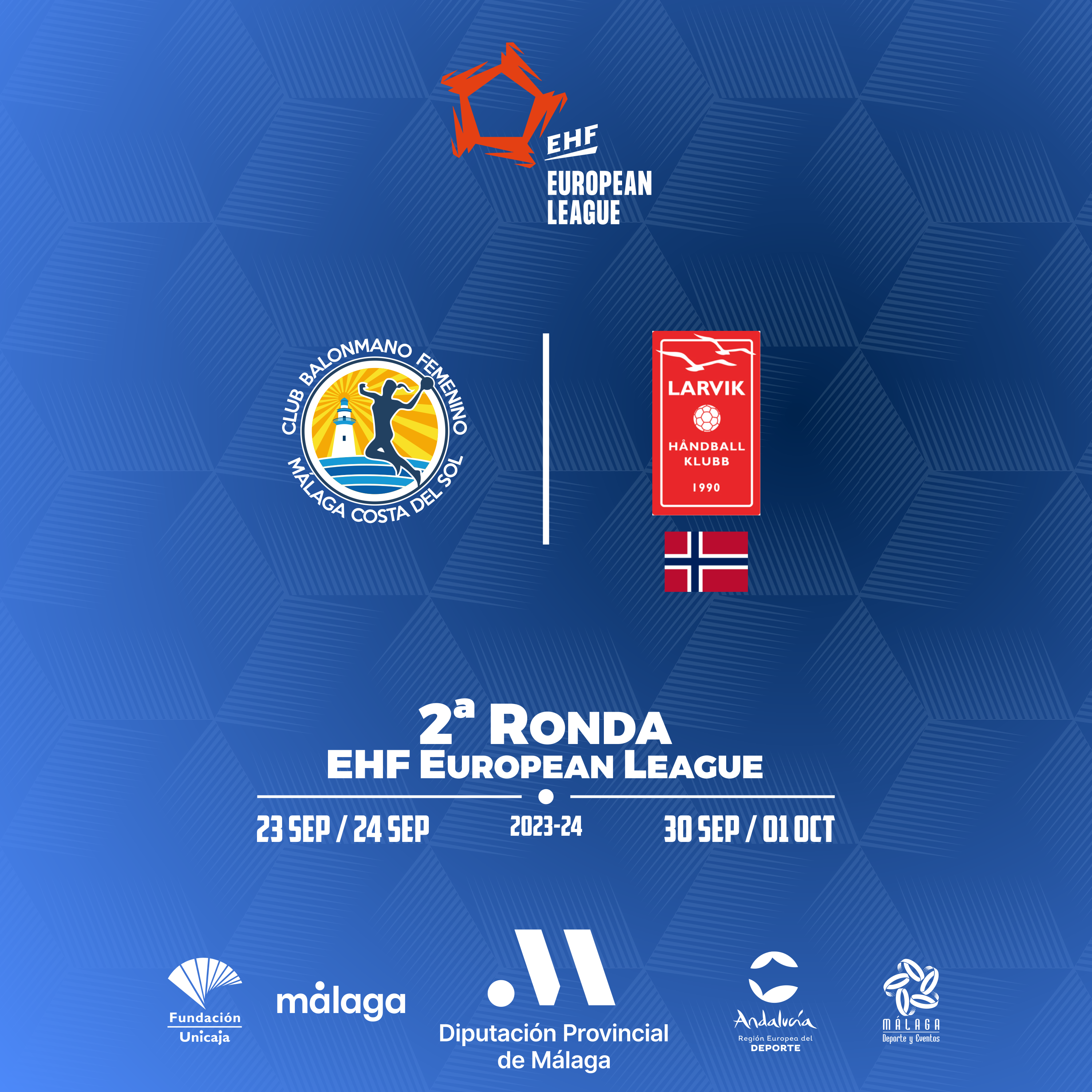 El Costa del Sol se enfrentará al Larvik noruego en la segunda ronda de la EHF European League