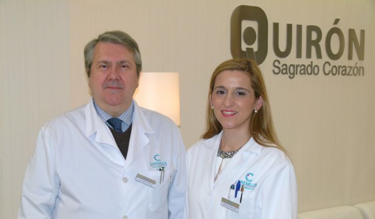 Los doctores Victoria Rey y José Luis García Benítez.de la Unidad de Reproducción Asistida