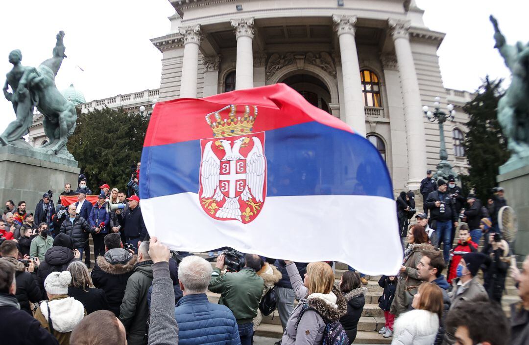 Serbia protestó en las calles la decisión del gobierno australiano