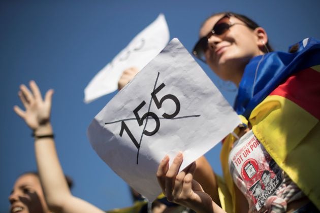 Estudiantes contra la aplicación del artículo 155.