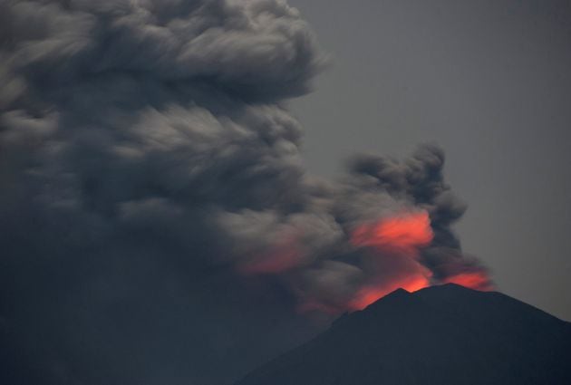 Lava del volcán.