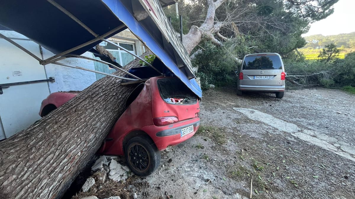 El 112 gestiona cerca de un centenar de incidencias en Baleares por el temporal