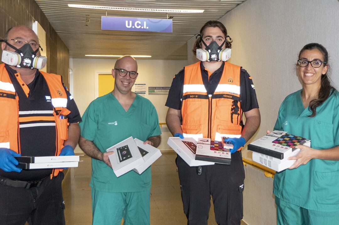 Cinco tabletas entregadas en la UCI