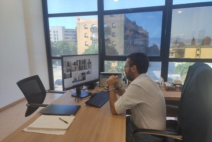 Franco durante la reunión de hoy