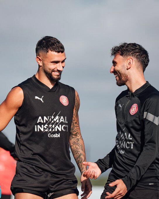 Taty Castellanos i Iván Martín, en un entrenament.