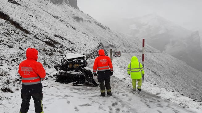 Mueren cuatro jóvenes de Madrid tras despeñarse con su vehículo en Cantabria