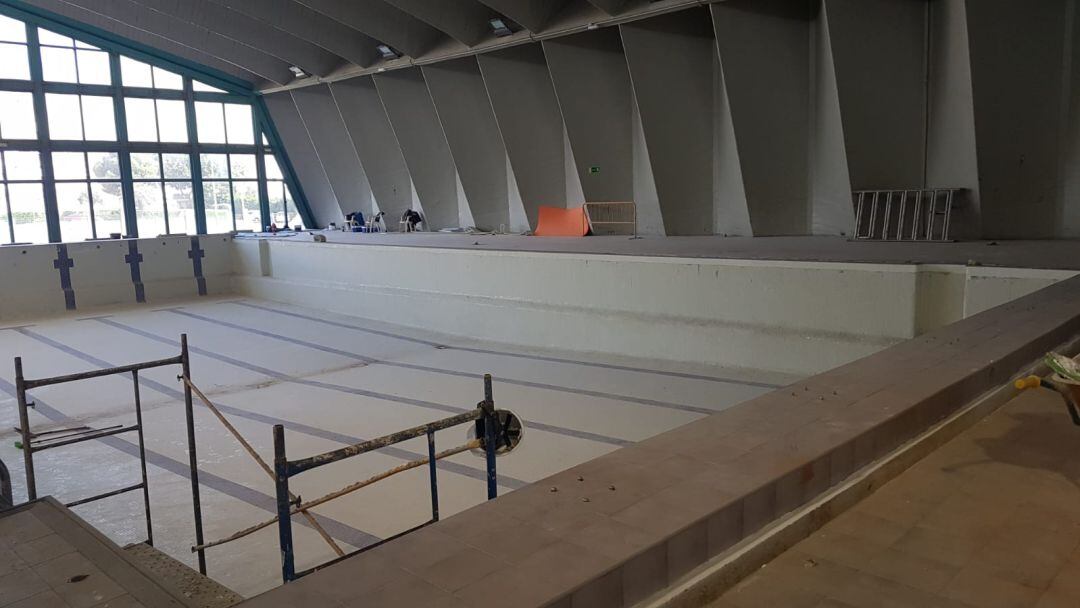 Aspecto que presenta la piscina José Laguillo