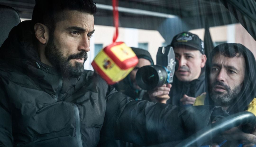 Álex García, durante una escena de &#039;Antidisturbios&#039;.