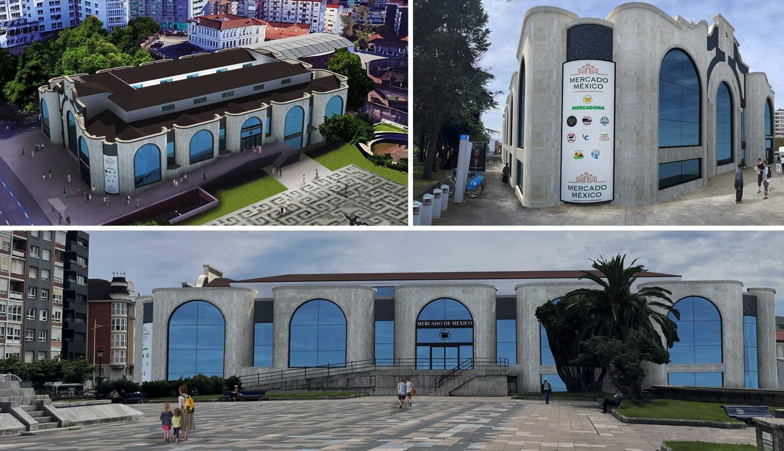 Infografía del nuevo Mercado de México - Ayuntamiento de Santander.