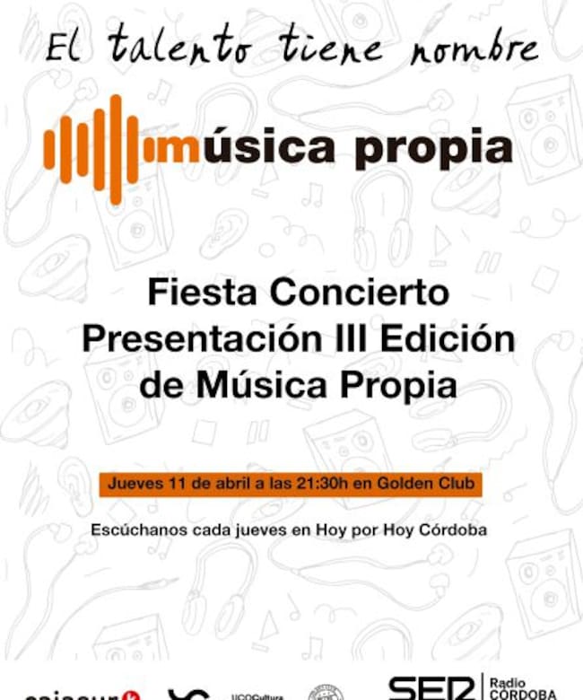 Cartel Fiesta Concierto Presentación 3ª edición MUSICA PROPIA