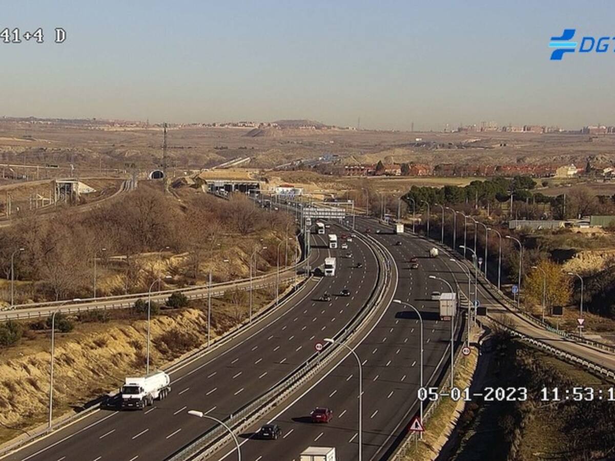 Una herida en una colisión múltiple en la M-50 a la altura de Perales del Río