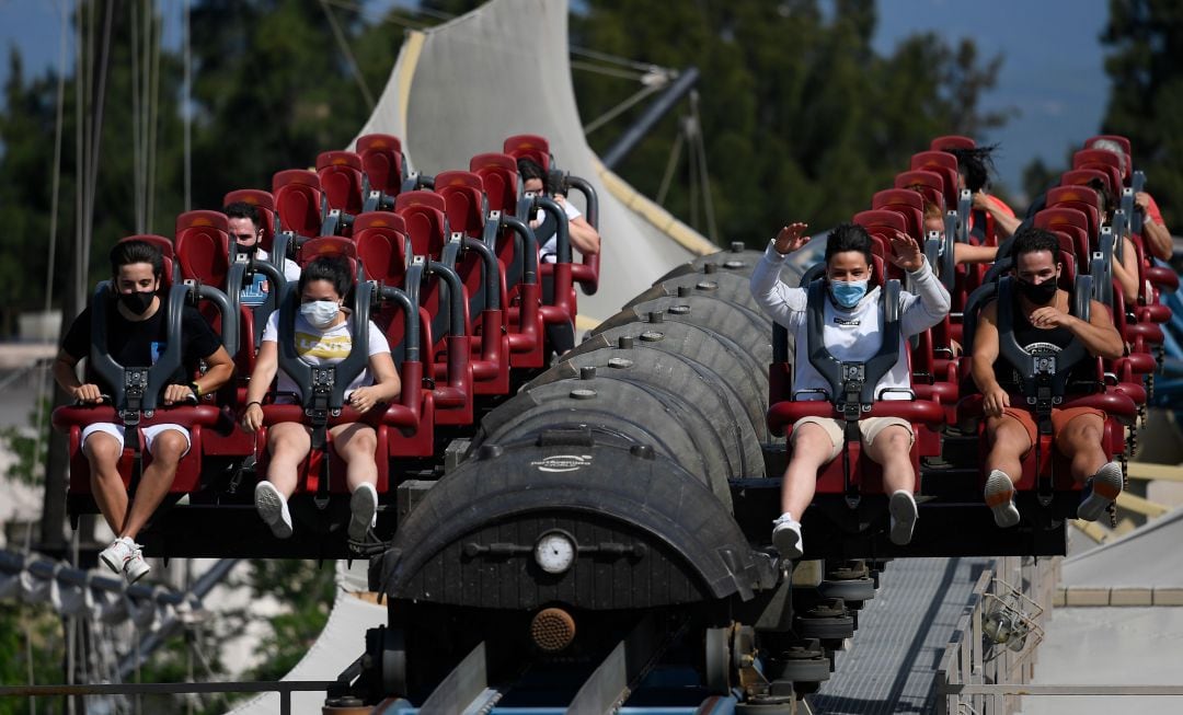 La atracción &#039;Furius Baco&#039; del parque de atracciones PortAventura.