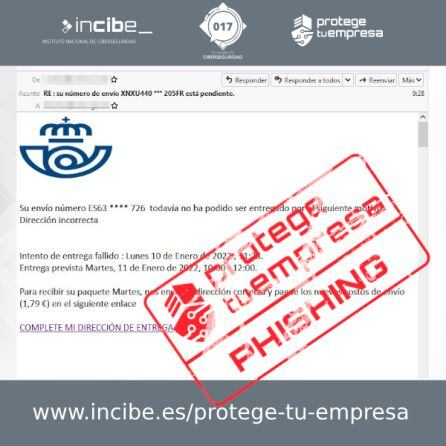 Así es el correo en cuestión.