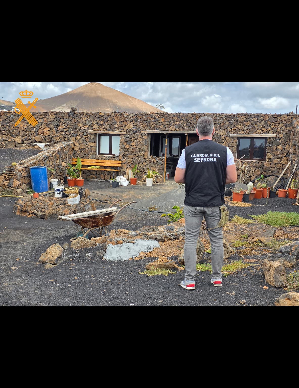 Construcción presuntamente ilegal en Lanzarote.