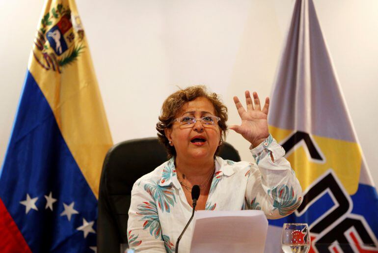 Tibisay Lucena, la presidenta del Consejo Nacional Electoral de Venezuela.