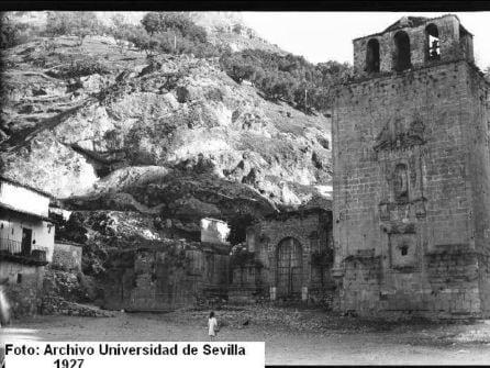 Imagen antiguea de las Ruinas de Santa María que Francisco de los Cobos encargase al arquitecto renacentista Andrés de Vandelvira