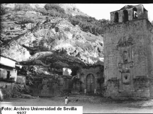 Imagen antiguea de las Ruinas de Santa María que Francisco de los Cobos encargase al arquitecto renacentista Andrés de Vandelvira