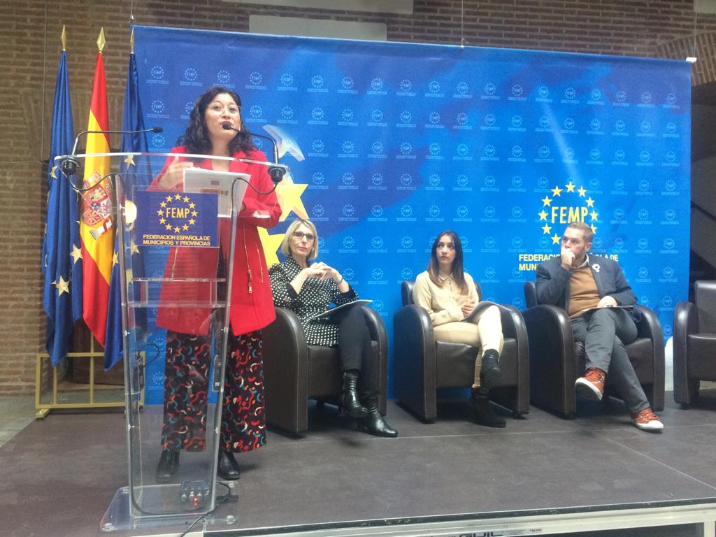 Ana Herica Ramos durante su intervención en el I Foro de Municipios por la Tolerancia