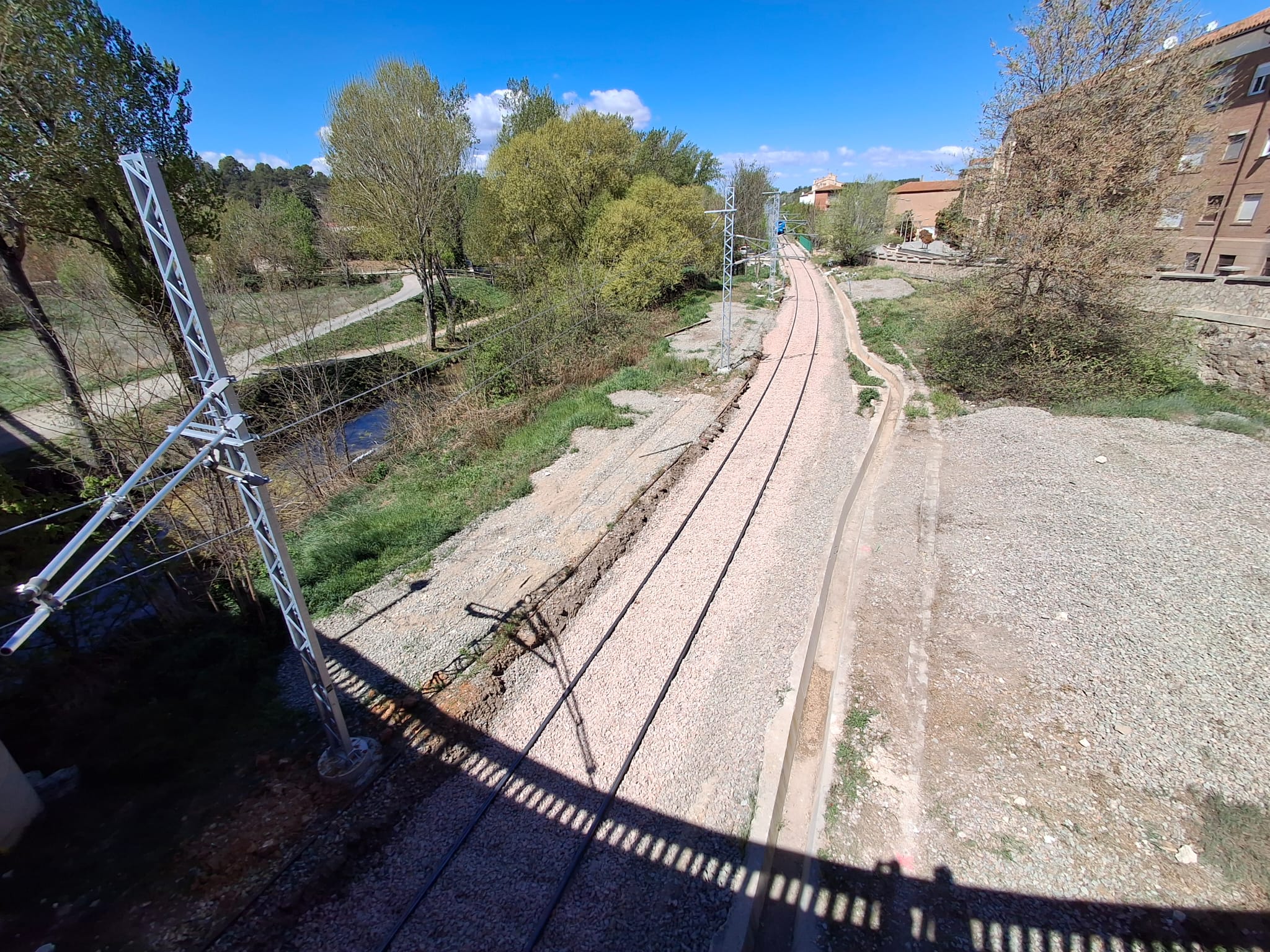 Obras de mejora de la linea ferroviaria Zaragoza-Teruel-Sagunto
