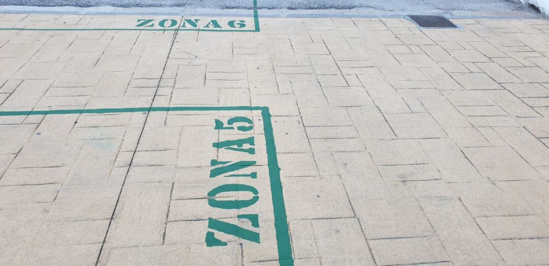 Zonas delimitadas en el CP Antonio Hernández 