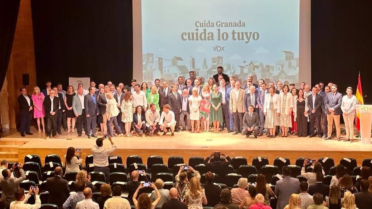 Presentación de candidatos de Vox a las municipales el pasado mayo en Granada