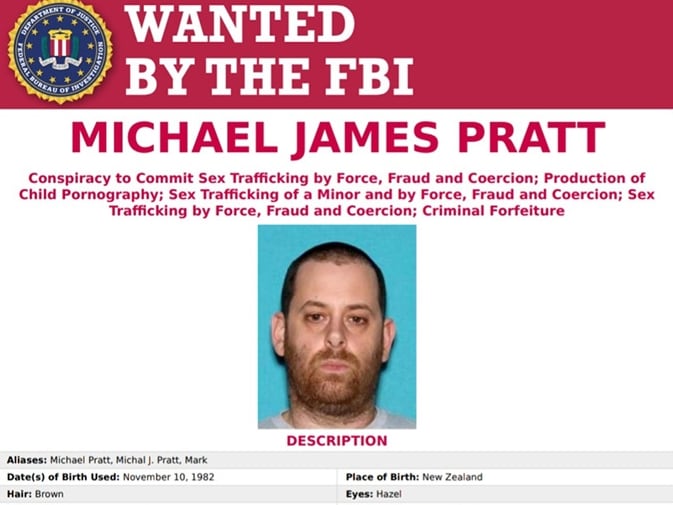 Michael James Pratt, buscado por el FBI.