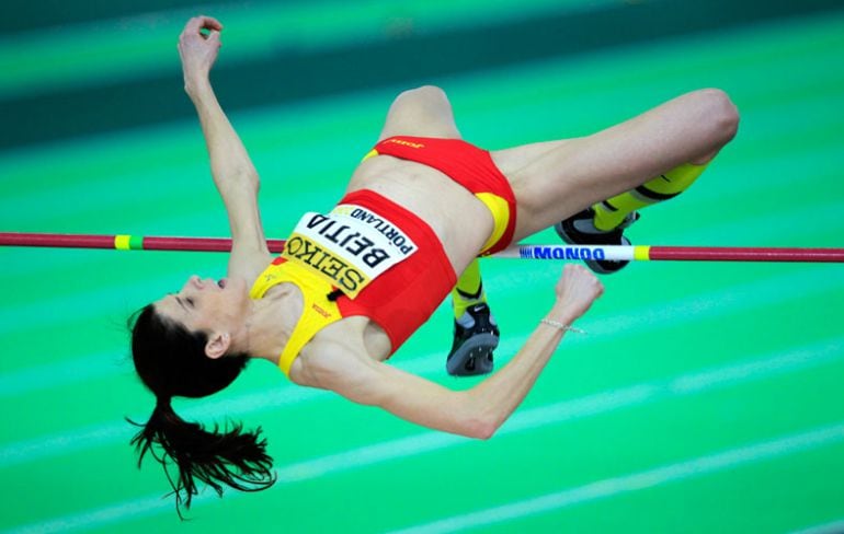 Beitia durante el Mundial de Portland, donde obtuvo la medalla de plata