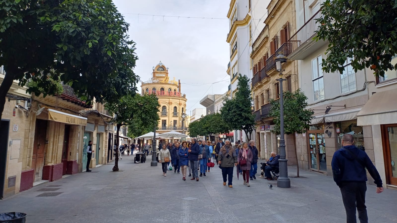 Calle Larga en el centro de Jerez