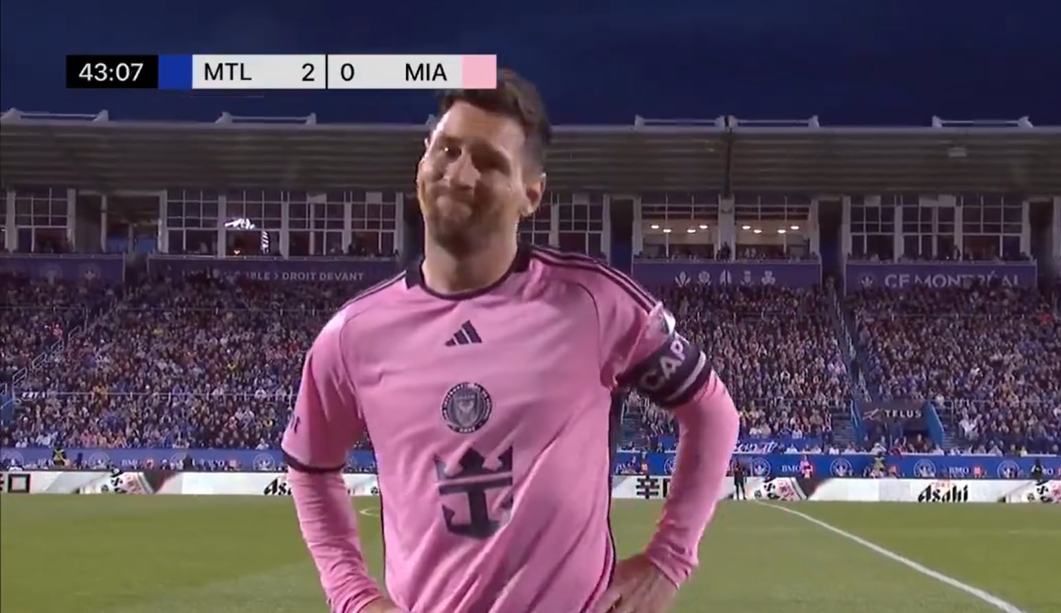 Lionel Messi, durante el partido de Inter Miami de la MLS