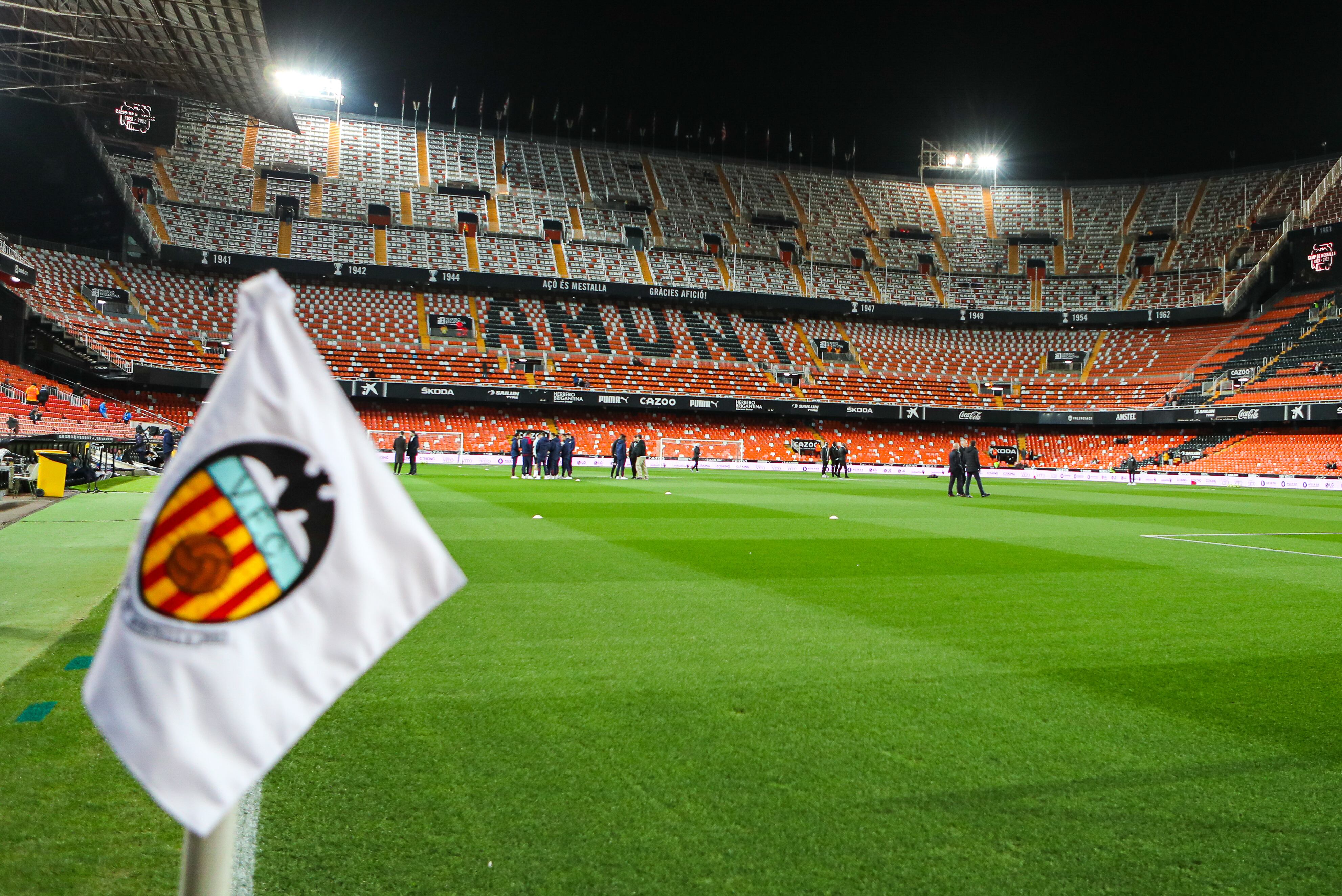 Banderín del estadio de Mestalla