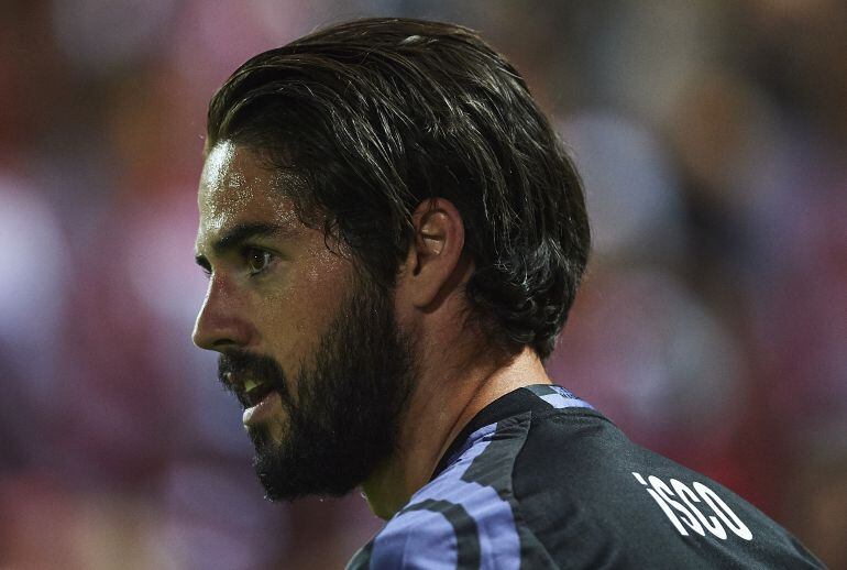 Isco, durante un partido con el Madrid