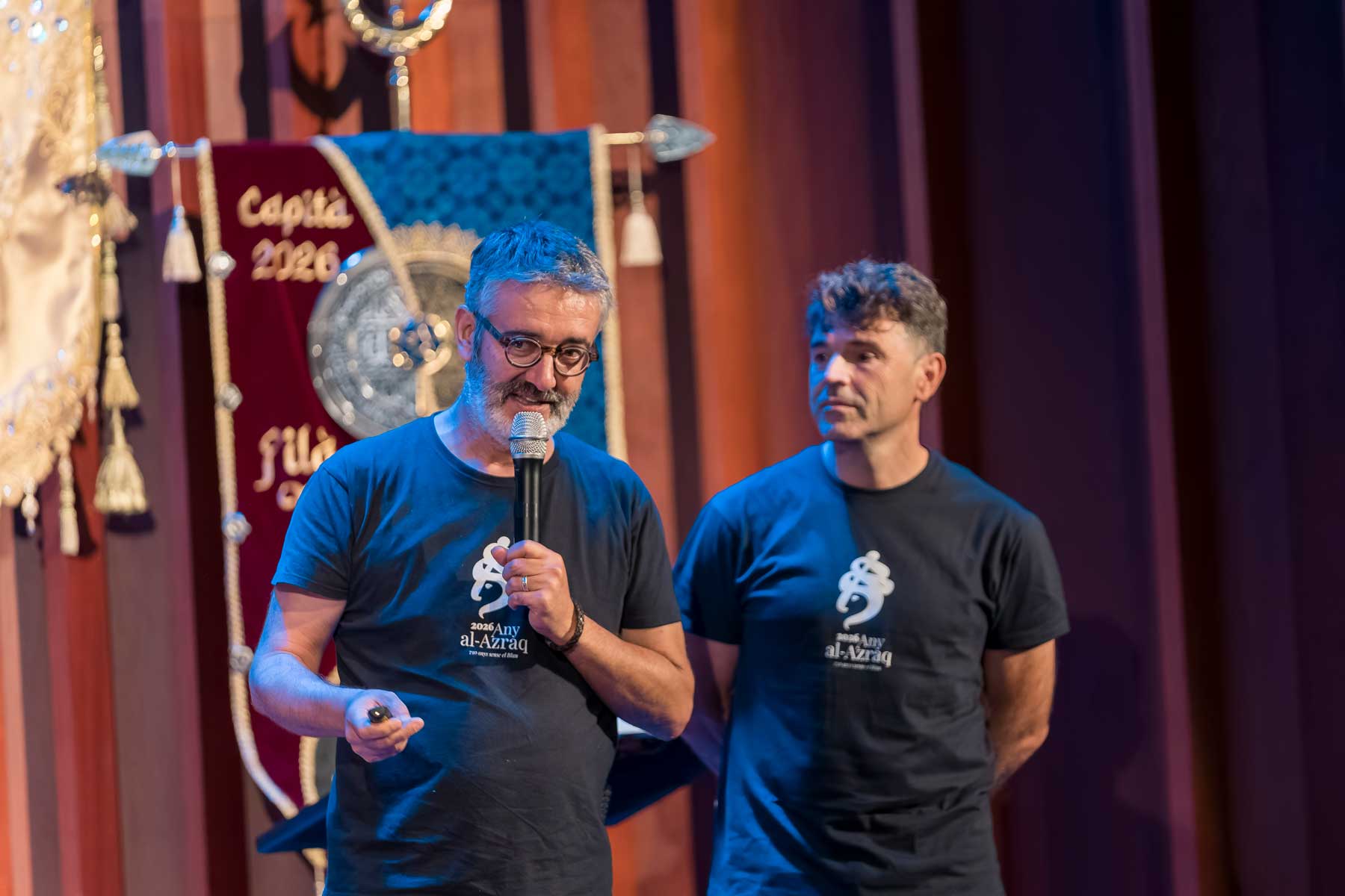 Just Sellés i Dani Olmo, durant la seua participació en l&#039;acte