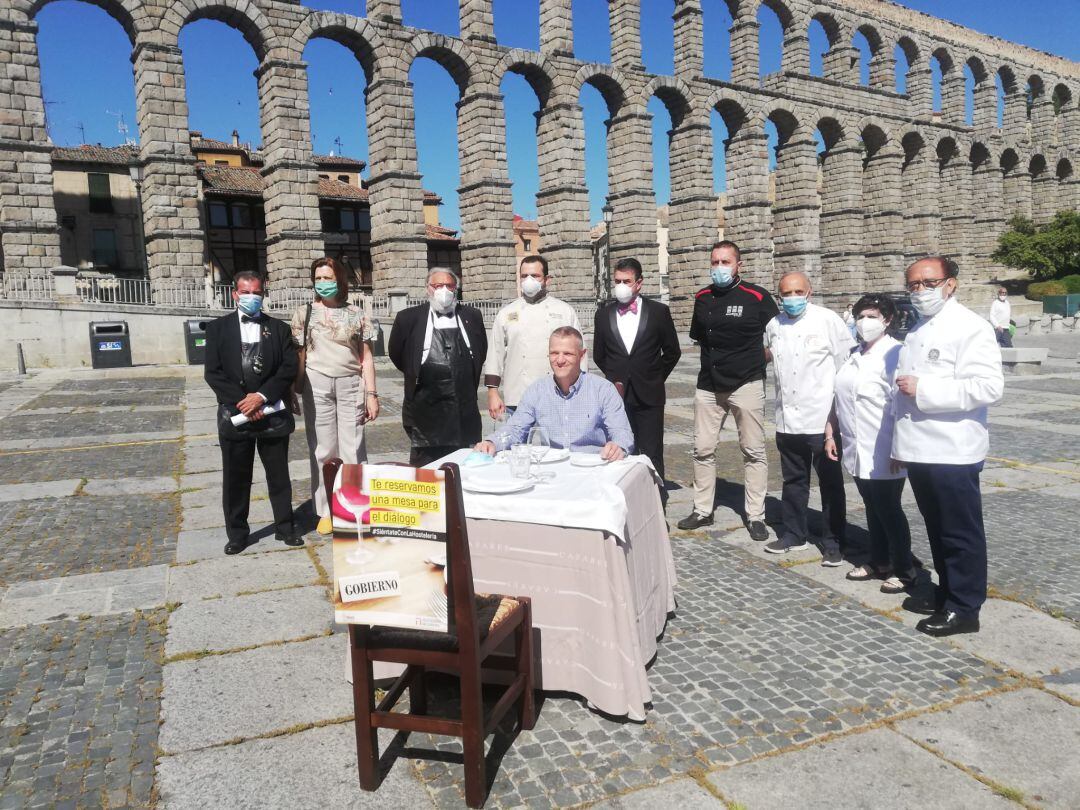 Miembros de la Asociación de Hostelería y Turismo de Segovia