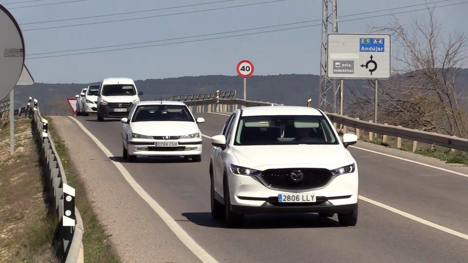 Carretera A311 a su paso por Andújar