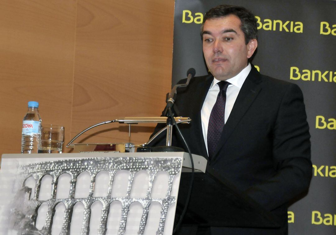 Gerardo Salgado en un acto de Asetra en Segovia