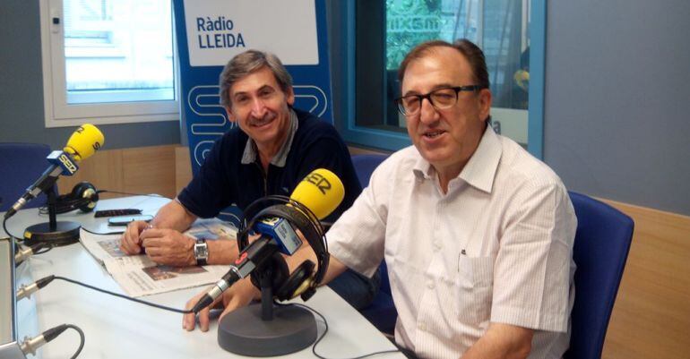 D'esquerra a dreta Ramon Alturo (CiU) i Carmel Mòdol (ERC).