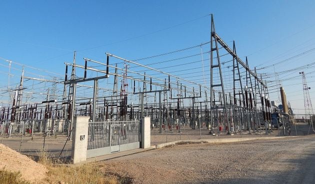 Estación eléctrica de Olmedilla de Alarcón.