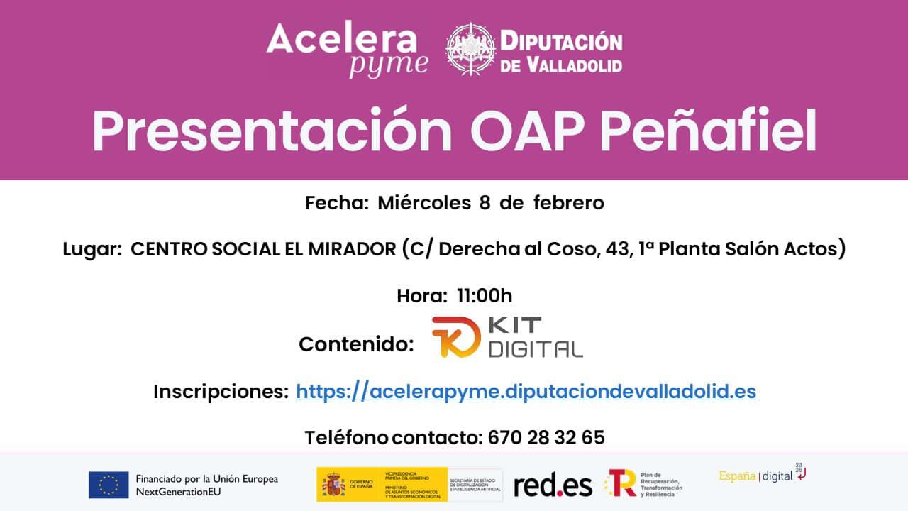 La promoción de la jornada de apertura de la OAP de Peñafiel