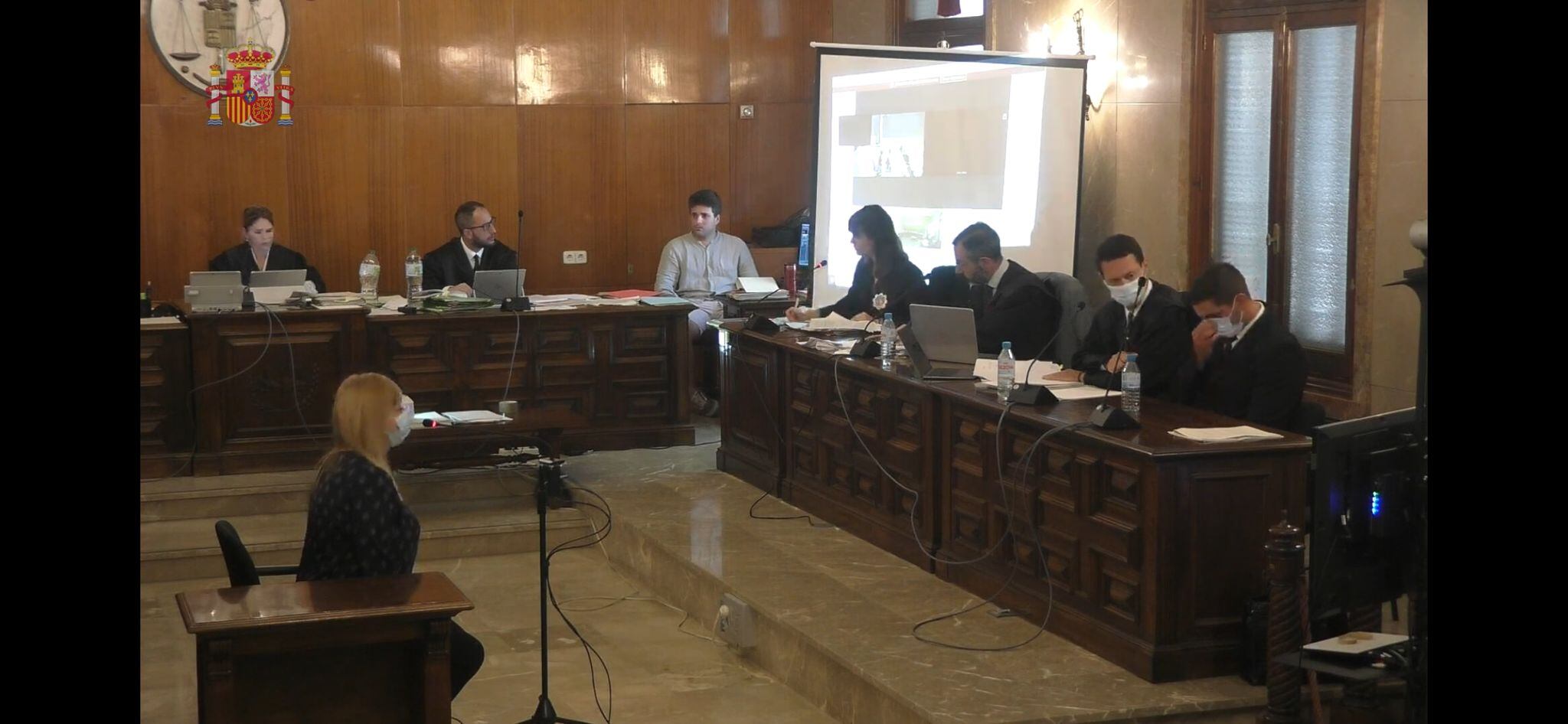 Imagen del juicio que se celebra en la Audiencia Provincial