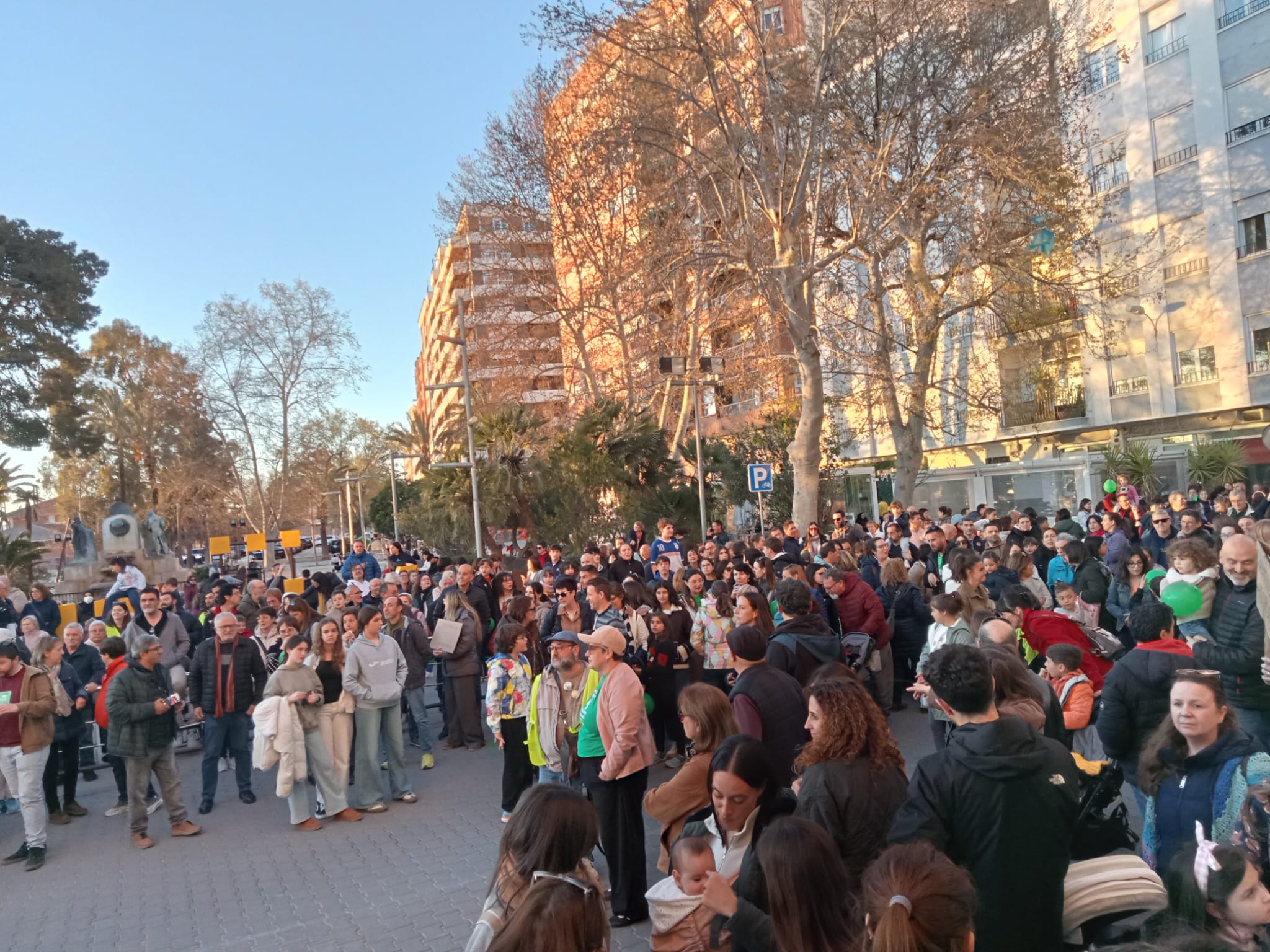 Manifestación en Villena