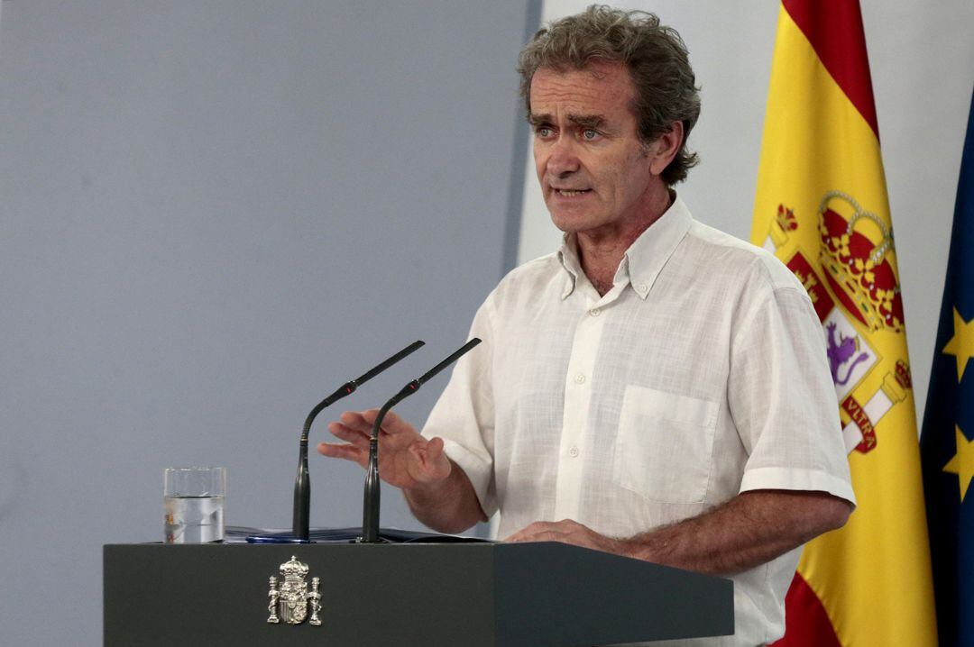 Fernando Simón durante la rueda de prensa de este lunes