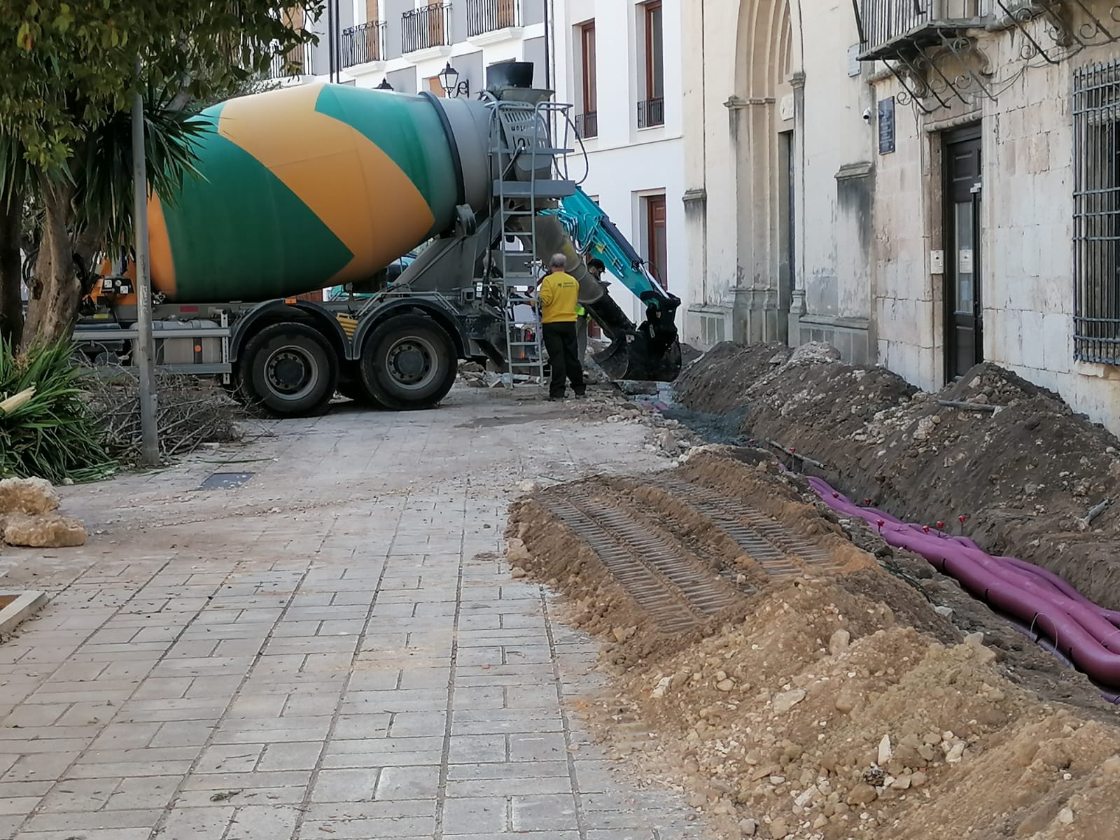 Obras en la Plaza de Las Malvas