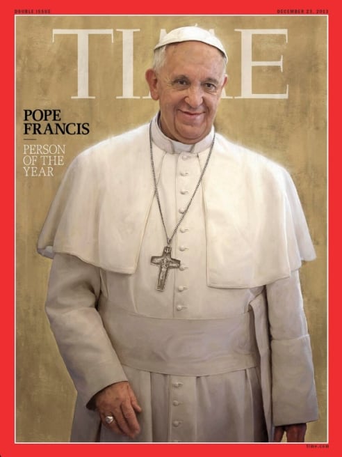 Portada de la revista &#039;Time&#039; con el papa Francisco como persona del año 2013