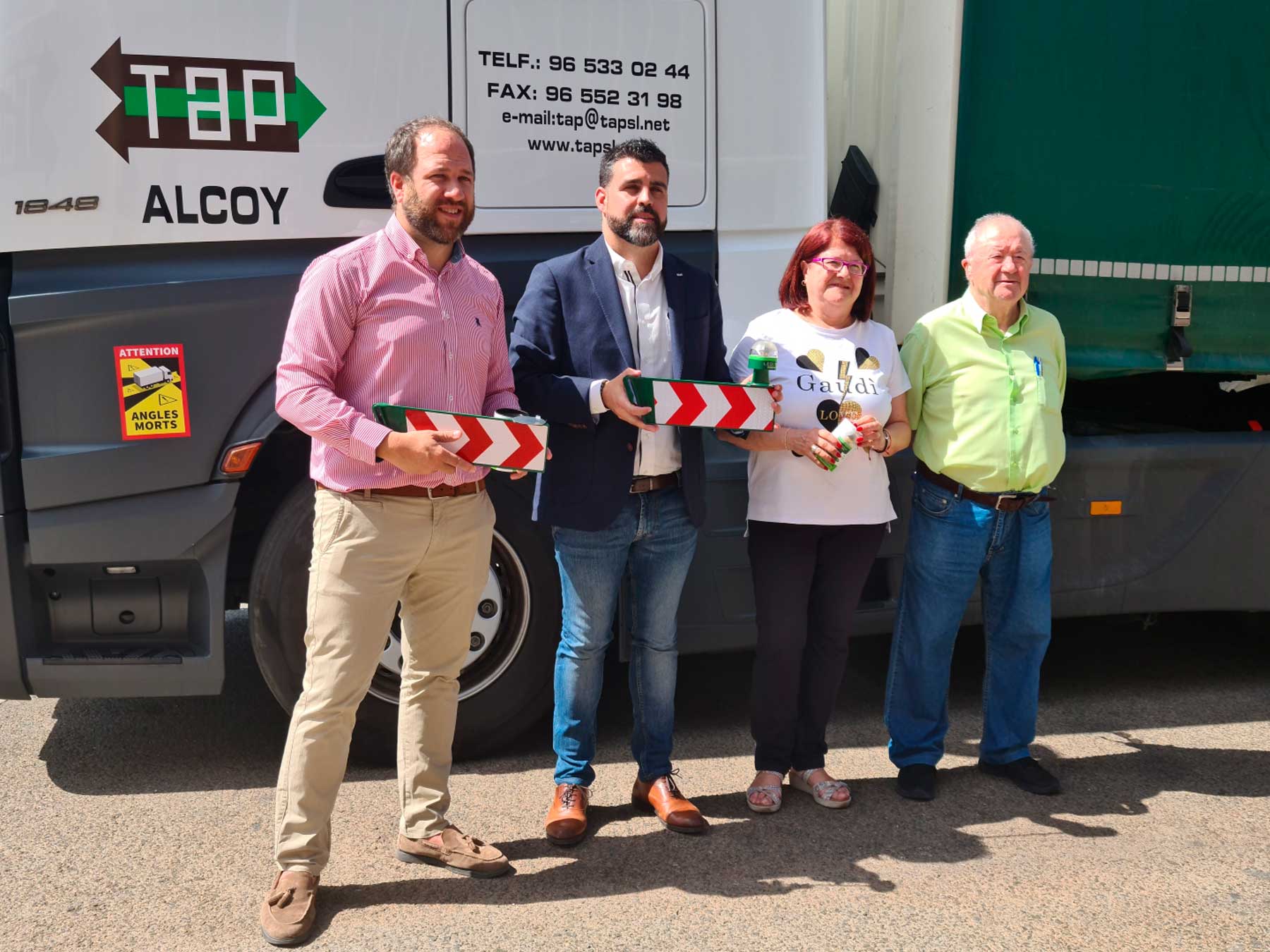 Un instante de la presentación de Erum Vial en Transportes Pascual