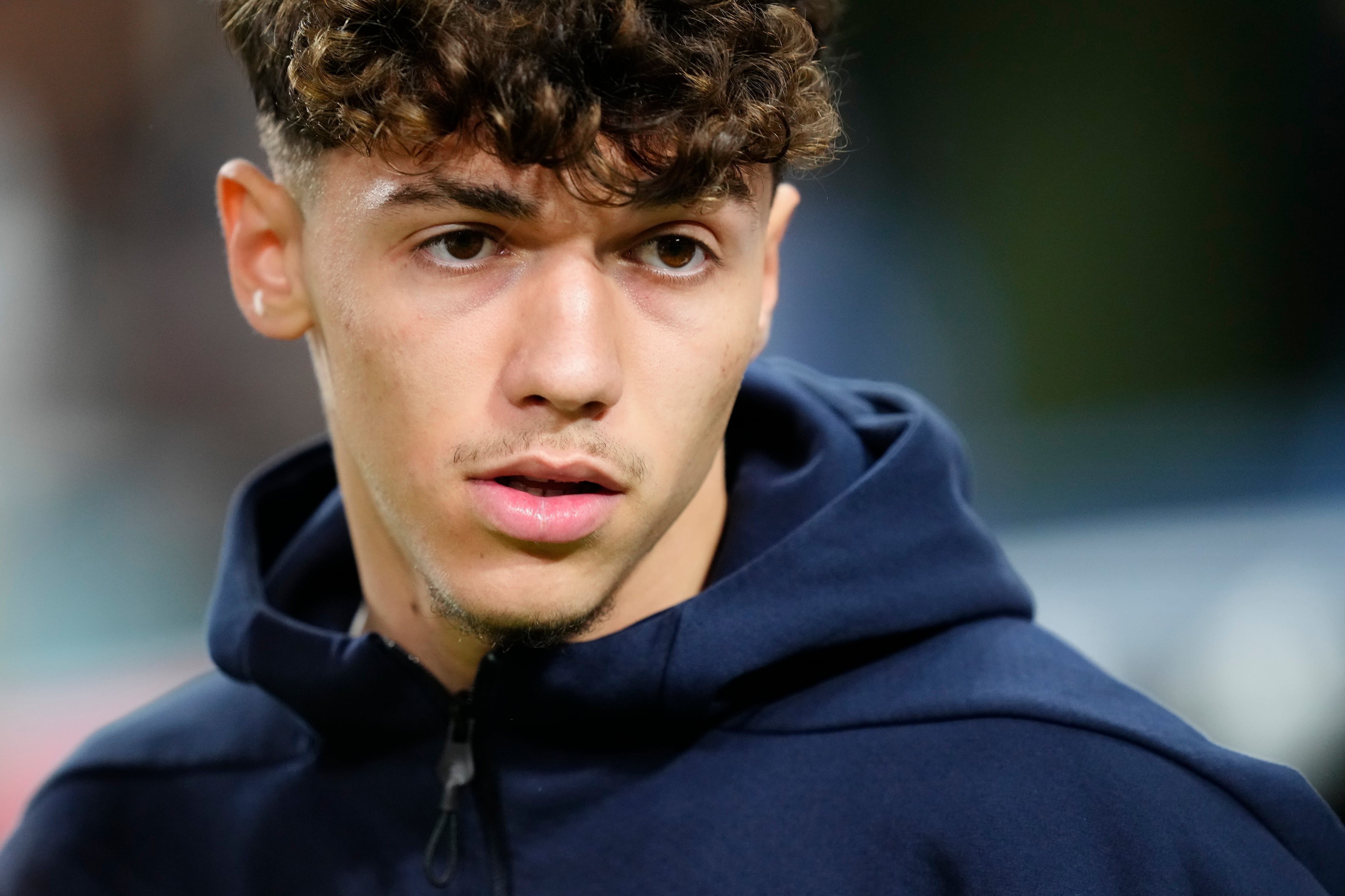 Thiago Pitarch en un partido del Real Madrid