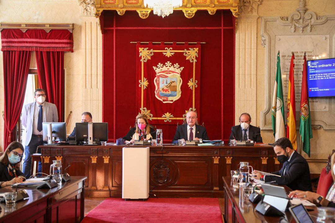 Pleno ordinario de este mes de marzo en el ayuntamiento de Málaga