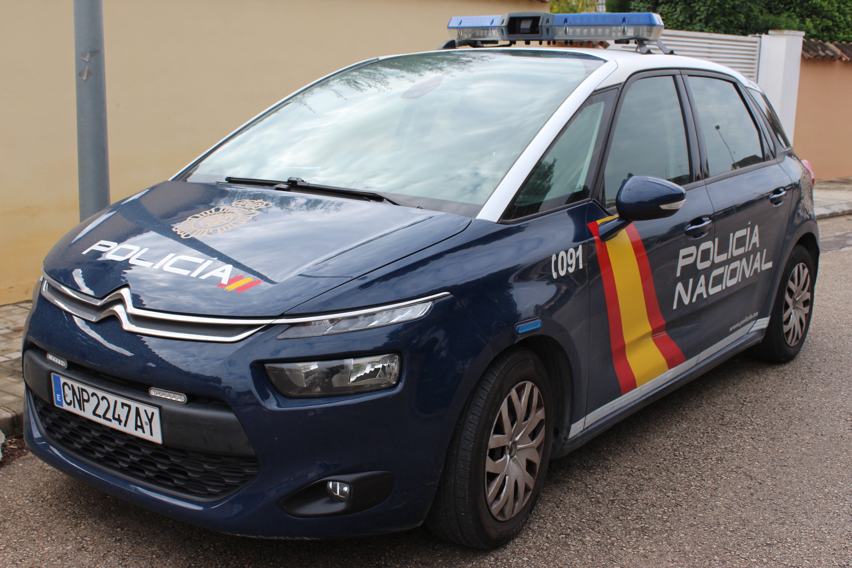 Coche patrulla de la Policía Nacional